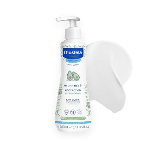Mustela Hydra Bebe Body Lotion - Daily Moisturizing Baby Lotion with Natural Avocado, Jojoba & Sunflower Oil – Various Sizes