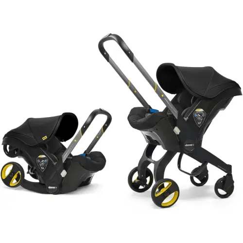 Doona+ Baby Car Seat & Travel Stroller, Nitro Black | Convertible 0+ Pram, 5 Point Safety Harness, Ergonomic Pushchair, Travel System, ISOFIX Base Sold Separately : Amazon.co.uk: Baby Products