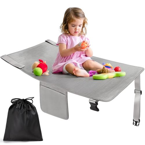 Toddler Airplane Bed, Kids Airplane Seat Extender Travel Bed, Kids Airplane Travel Essentials, Must Have for Toddlers, Portable Plane Bed for Flights