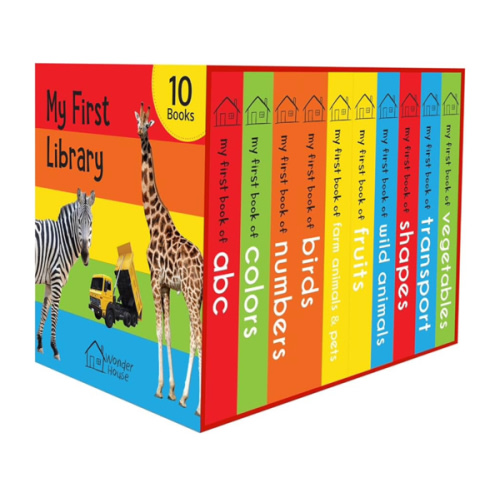 My First Library: Boxset of 10 Board Books for Kids