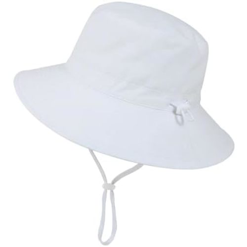 American Trends Baby Sun Hats for Boys Girls UPF 50+ Sun Protection Wide Brim Adjustable Summer Beach Bucket Hat