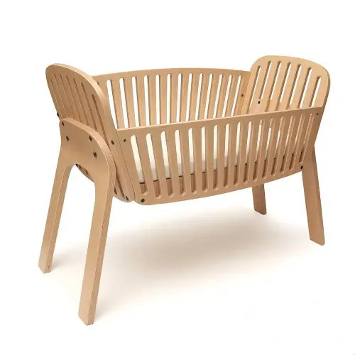 KODO Bedside Bassinet Crib with Coco Organic Mattress