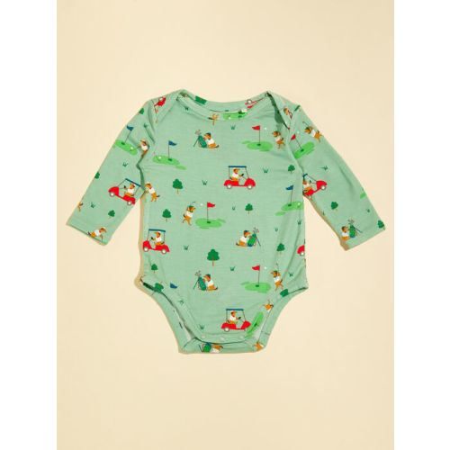 Golf Club Pups Bodysuit in Green | Tullabee