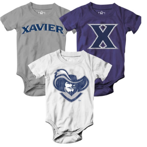 Xavier University Infant Bodysuit 3-Pack