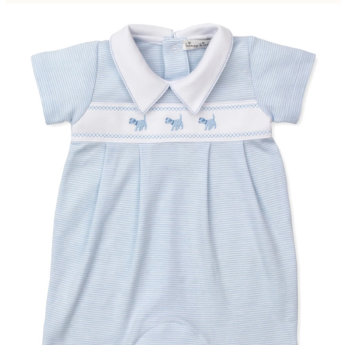 Classic Treasures FA25 Blue Stripe Short Playsuit