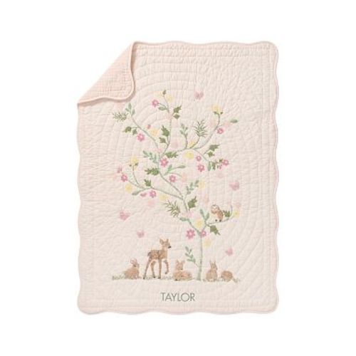 AERIN Fawn Baby/Toddler Quilt , Blush