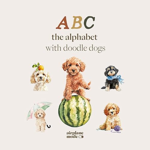 ABC: the alphabet with doodle dogs Paperback – August 29, 2024