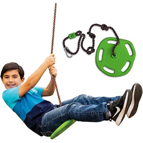 Swurfer Disco Tree Swing - Swing Sets for Backyard, Outdoor Swing, Swingset Outdoor for Kids, Easy Installation, Heavy Duty, Adjustable