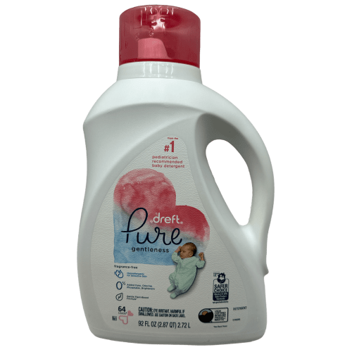Dreft Pure Gentleness Liquid Baby Detergent Fragrance Free 64 Fl Oz
