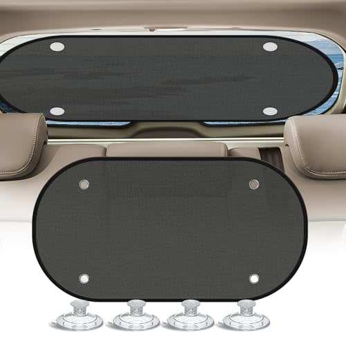 DETAILSAVER 2025 New Upgrade Car Shades for Back Windows Baby 43.3"x23.6"(1 Pack),Rear Window Sun Shade,Car Window Shades Can Blocks 99.98% UVR,Sun Shade Windshield,Glare Shield Protection