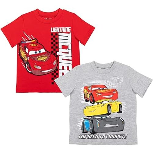 Disney Mickey Mouse Toy Story Winnie The Pooh Cars Lion Guard Moana Luca Firebuds 2 Pack T-Shirts Infant to Big Kid