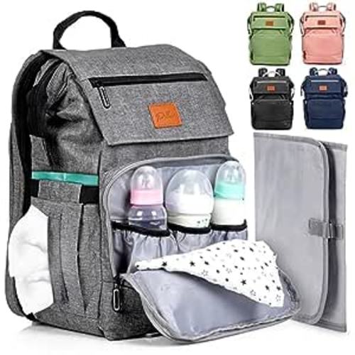 Amazon.com: PILLANI Baby Diaper Bag Backpack - Baby Bag for Boys & Girls, Diaper Backpack - Large Travel Diaper Bags for Baby Girl w/Changing Pad - Baby Registry Search Newborn Essentials,Baby Shower Gifts Items : Baby