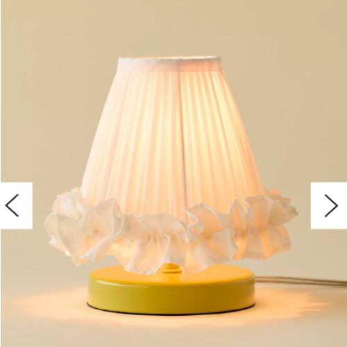 Mini Ruffled Table Lamp | Urban Outfitters