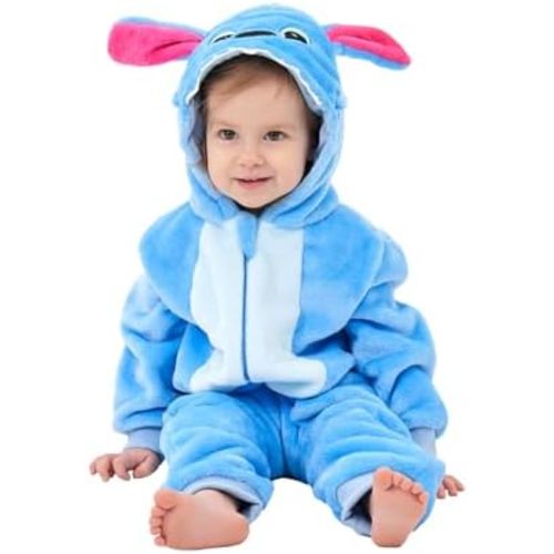 Unisex Baby Animal Onesie Pajamas,Infant Flannel Halloween Cosplay Costume, Toddler Christmas Homewear/Sleepwear