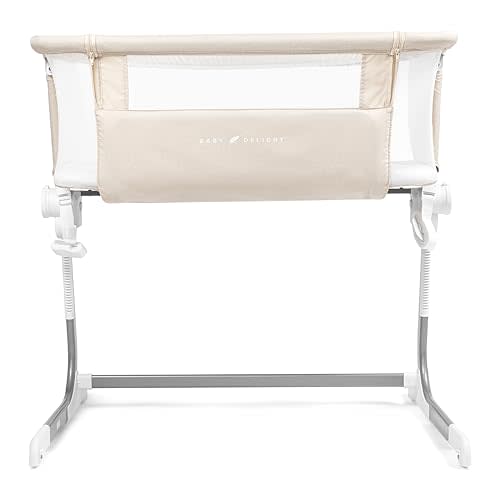 Baby Delight Beside Me Dreamer Bassinet | Bedside Sleeper | 8-Position Height Adjustment | Golden Grain