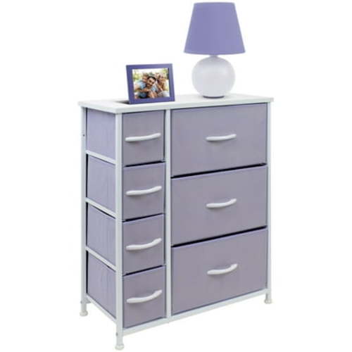 Sorbus Dresser w/ 7 Drawers, Furniture Storage & Chest Tower for Bedroom Purple