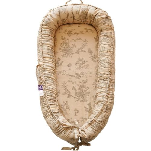 Infant Lounger, Baby Nest Cover for Baby Girls & Boys, Newborn Essentials for Baby 0-12 Months, 100% Cotton Breathable (Poem_Muslin)
