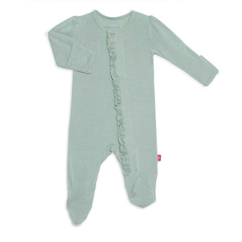 sea foam modal with ruffle magnetic footie