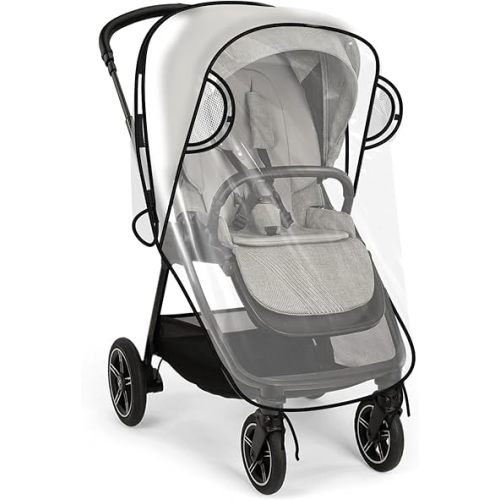Rain Cover Compatible with Nuna Stroller - Waterproof Stroller Rain Cover, Windproof Travel Weather Shield, Durable Protect from Dust and Snow with Breathable, Travel Strollers Accessories