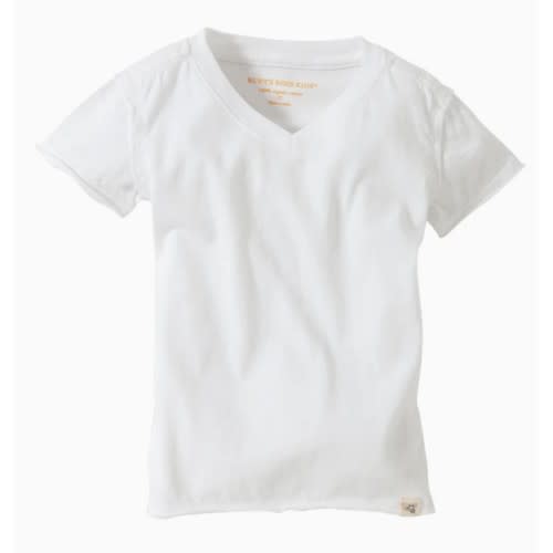 Short Sleeve Signature Organic Baby V Neck Tee