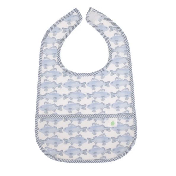 The Wipe It Bib, Fish - Apple of My Isla Bibs | Maisonette