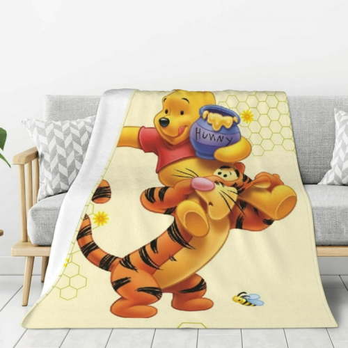 Disney&Winnie the Pooh Tigger Blanket for Couch - Super Soft Cozy Blanket for Bed,Warm Fleece Blanket,Plush Throw Blanket for Adults Kids,40"x30"