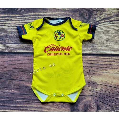 Club america Baby Soccer Jersey, pañalero, bebe Jumpsuit aguilas del america baby Bodysuit