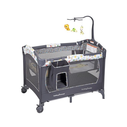 Baby Trend Nursery Center Playard, Tanzania Grey, Unisex