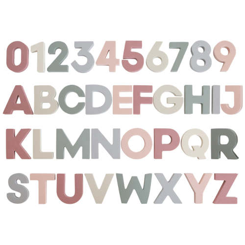 Mushie | Letters and Numbers Bath Play Set