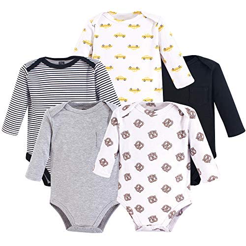 Hudson Baby NYC unisex-baby Cotton Long-sleeve Bodysuits