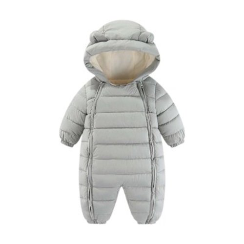 Baby Snowsuit Jumpsuit ,Toddler Thicken Hooded Coat Jacket,Boys Snow Suit Winter Coat Girl Windproof Warm Outwear Clothes 6 Months-12 Months