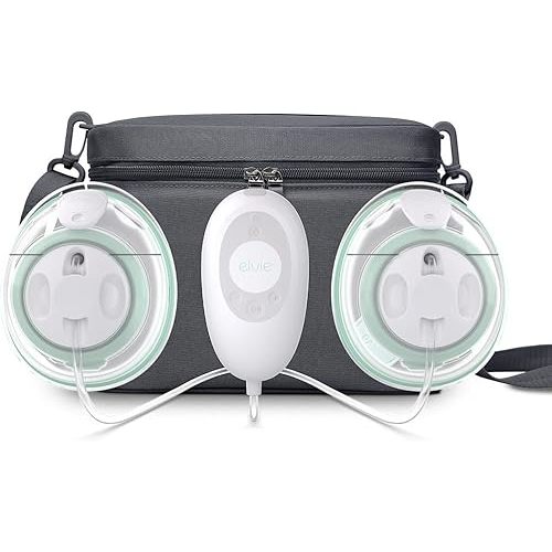 Elvie Stride Plus- Hospital-Grade App-Controlled Breast Pump | Hands-Free Wearable Ultra-Quiet Electric Breast Pump