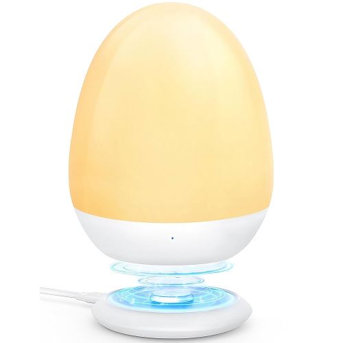 MediAcous Night Lights for Kids Room, Baby Night Light with Stable Charging Pad, Dimmable Kids Night Light with 1H Timer & Touch Control, ABS+PC LED Egg Lamps for Breastfeeding, Up to 200H