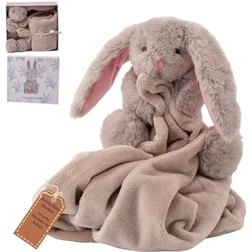 Extra Soft Baby Blanket Plush Bunny (39x27 in) Large & Cozy Security Blanket for Newborns Baby Boys & Baby Girls Ideal Machine Washable Newborn Essential