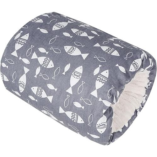 Baby Nursing Arm Pillow Breastfeeding Pillow,Soft Baby Nursing Arm Pillow Portable and Washable for Travel or Outdoor Use Can be Carried with You Essential Items(Grey Little Fish)