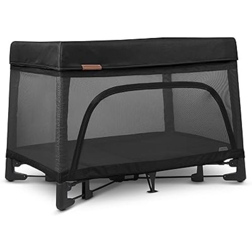 UPPAbaby Remi Playard | Deluxe 3-in-1 Portable Playard, Bedside Bassinet + Travel Crib| Mesh Bassinet, Mattress, Organic Cotton Mattress Cover + Storage Bag Included | Jake (Charcoal)