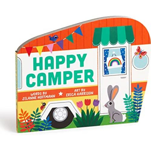 Happy Camper - Adventurous and Educational Unique Van Shaped Board Book for Young Children