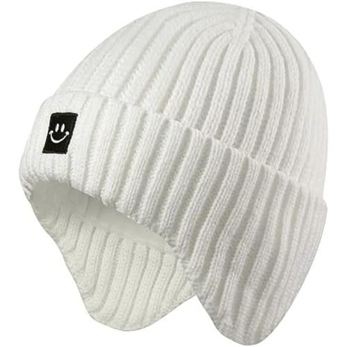 MaxNova Baby Winter Hat Toddler Beanie Hat Earflap Knit Cap for Boys Girls 0-8 Years