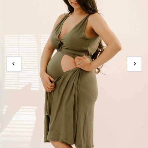 Juliet Labor & Postpartum Gown in Sage – Lila