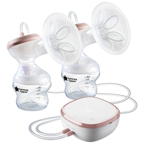 Tommee Tippee Double Electric Breast Pump - USB Rechargeable, Milk Collection Extractor