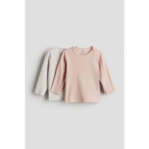 2-pack Ribbed Jersey Shirts