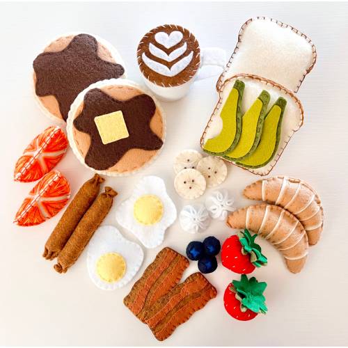 Felt Food Breakfast Set