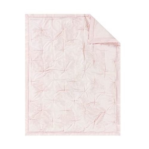 Monique Lhuillier Ethereal Lace Baby Quilt, Blush
