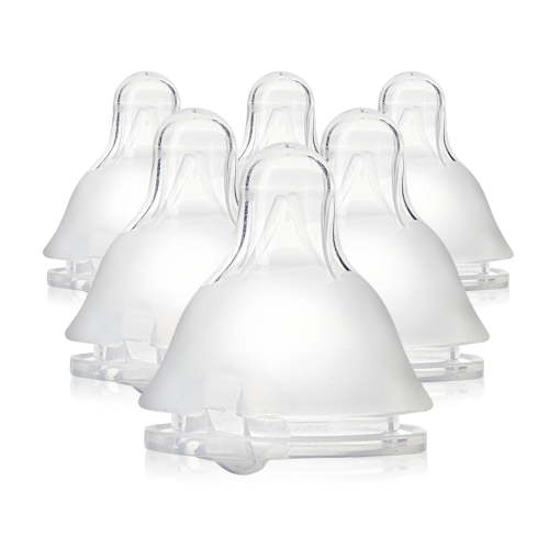 Evenflo Balance + Standard Neck BPA-Free Silicone Slow Flow Baby Bottle Nipples - 0 Months+, 6ct