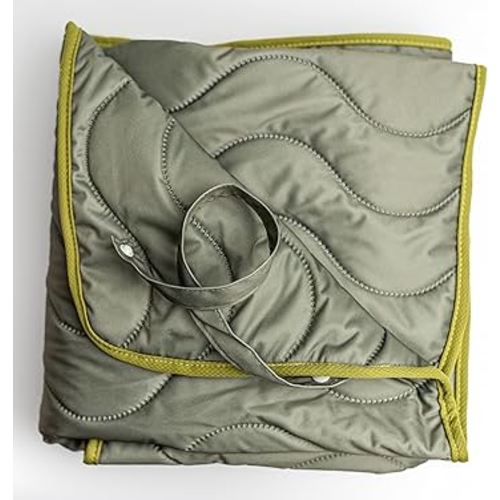 Kinder Cloth Diaper Co Adventure Play Mat - Machine Washable, Reversible, Water-Resistant, Quilted Blanket (Sage, Mini 36x36)