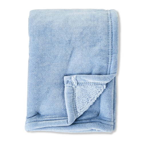 Parent's Choice Sea Angel Blue Cozy Chenille Blanket, 30" x 40"