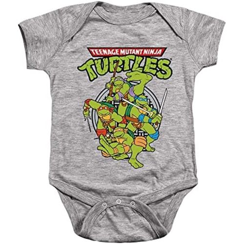 TMNT Teenage Mutant Ninja Turtles Group Infant Baby Boys Onesie Snapsuit