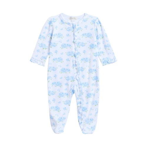 Floral Pima Cotton Zip Footie