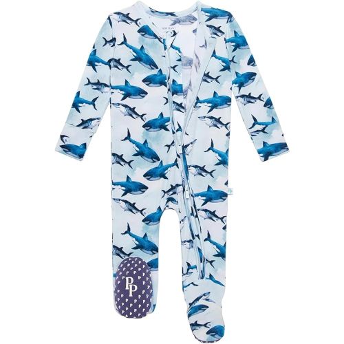 Posh Peanut Baby Boy Sleepers - Viscose from Bamboo Baby Pajamas - 2 Way Zipper Sleepers & Footie Pajamas with Designer Grips