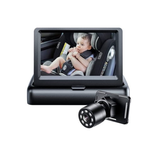 Itomoro Baby Car Mirror, View Infant in Rear Facing Seat with Wide Crystal Clear View,360° Rotation Plug and Play Easy Install baby car monitor 1080p